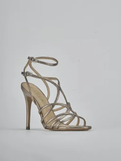 Outlet Sandali tacco 10cm laminato Donna Sandali Tacco Alto