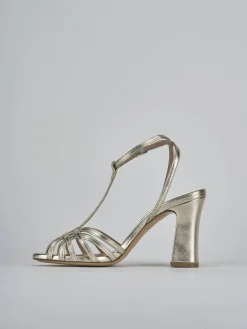 Outlet Sandali tacco 9cm laminato Donna Sandali Tacco Alto