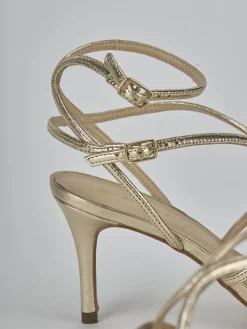 Sandali tacco 8cm laminato Donna Sandali Tacco Alto