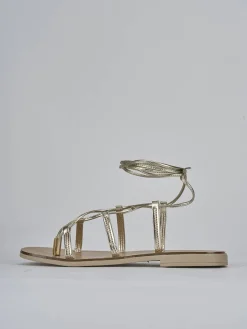 Online Sandali tacco 1cm laminato Donna Sandali Tacco Basso