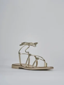 Online Sandali tacco 1cm laminato Donna Sandali Tacco Basso