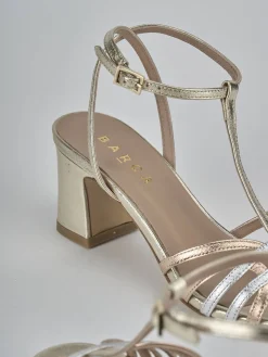 Online Sandali tacco 5cm laminato Donna Sandali Tacco Alto