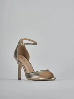 New Sandali tacco 9cm laminato Donna Sandali Tacco Alto