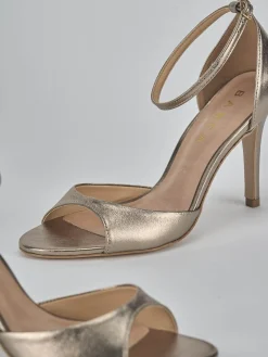 New Sandali tacco 9cm laminato Donna Sandali Tacco Alto