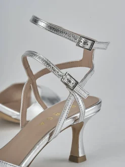 Clearance Sandali tacco 5cm laminato Donna Sandali Tacco Alto