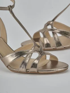 Sale Sandali tacco 6cm laminato Donna Sandali Tacco Alto