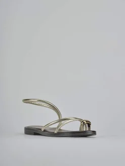 Sandali tacco 1cm laminato Donna Sandali Tacco Basso