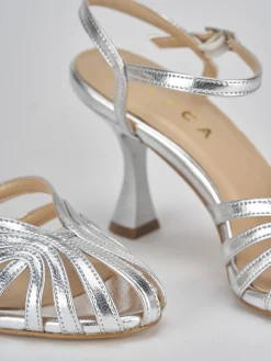 Sandali tacco 6cm pelle Donna Sandali Tacco Alto