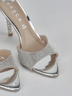 Discount Sandali tacco 9cm pelle Donna Sandali Tacco Alto