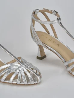 New Sandali tacco 5cm pelle Donna Sandali Tacco Alto