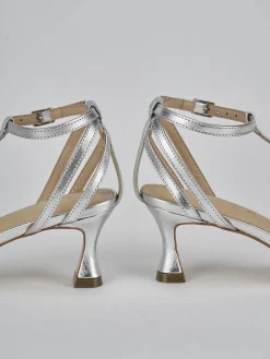 New Sandali tacco 5cm pelle Donna Sandali Tacco Alto