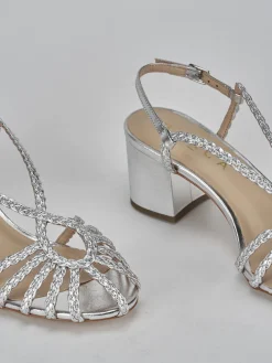 New Sandali tacco 5cm pelle Donna Sandali Tacco Alto