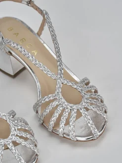 New Sandali tacco 5cm pelle Donna Sandali Tacco Alto