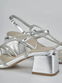 Sale Sandali tacco 5cm pelle Donna Sandali Tacco Alto