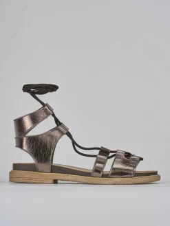 Hot Sandali tacco 1cm pelle Donna Sandali Tacco Basso