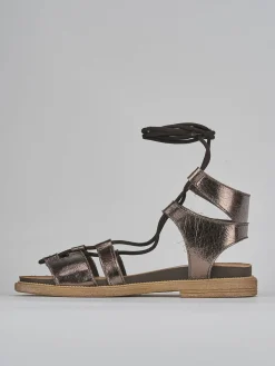 Hot Sandali tacco 1cm pelle Donna Sandali Tacco Basso