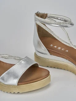 Best Sandali tacco 3cm pelle Donna Sandali Tacco Basso