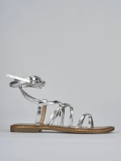 New Sandali tacco 1cm pelle Donna Sandali Tacco Basso