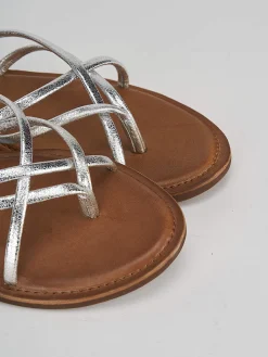 Sale Sandali tacco 1cm pelle Donna Sandali Tacco Basso