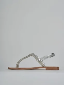 Hot Sandali tacco 1cm pelle Donna Sandali Tacco Basso