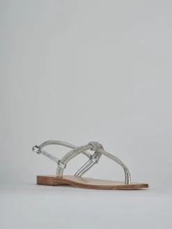 Hot Sandali tacco 1cm pelle Donna Sandali Tacco Basso