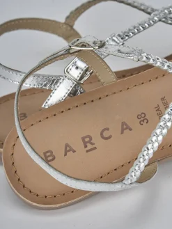 Online Sandali tacco 1cm pelle Donna Sandali Tacco Basso