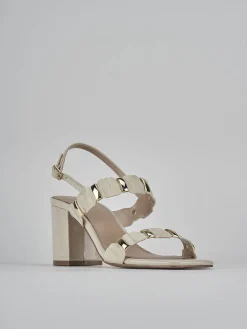 New Sandali tacco 8cm pelle Donna Sandali Tacco Alto