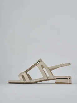 Sale Sandali tacco 1cm pelle Donna Sandali Tacco Basso