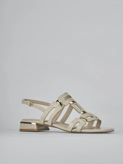 Sale Sandali tacco 1cm pelle Donna Sandali Tacco Basso