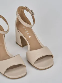 Hot Sandali tacco 7cm pelle Donna Sandali Tacco Alto