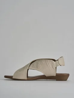 Online Sandali tacco 1cm pelle Donna Sandali Tacco Basso