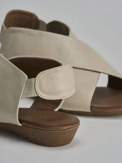 Online Sandali tacco 1cm pelle Donna Sandali Tacco Basso