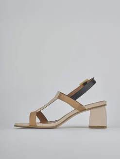 Sandali tacco 5cm pelle Donna Sandali Tacco Alto