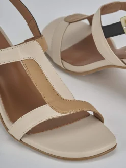 Sandali tacco 5cm pelle Donna Sandali Tacco Alto