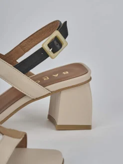 Sandali tacco 5cm pelle Donna Sandali Tacco Alto