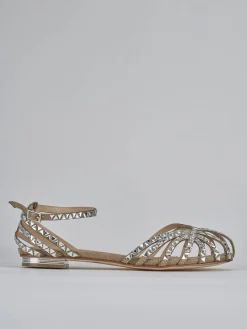 Sale Sandali tacco 1cm pelle Donna Sandali Tacco Basso