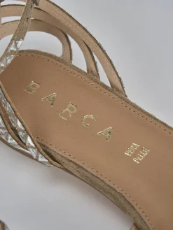 Sale Sandali tacco 1cm pelle Donna Sandali Tacco Basso