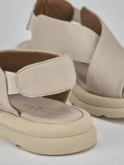 Discount Sandali tacco 2cm pelle Donna Sandali Tacco Basso