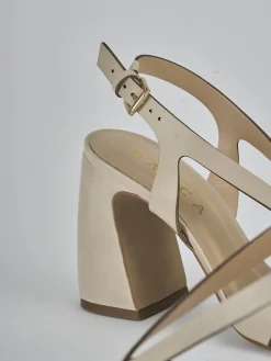 New Sandali tacco 6cm pelle Donna Sandali Tacco Alto