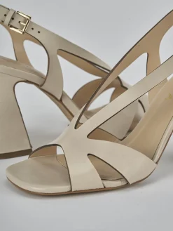 New Sandali tacco 6cm pelle Donna Sandali Tacco Alto