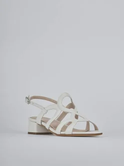 Outlet Sandali tacco 3cm pelle Donna Sandali Tacco Basso