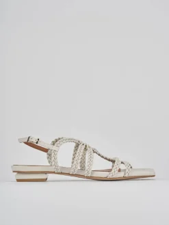 New Sandali tacco 1cm pelle Donna Sandali Tacco Basso