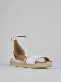 Clearance Sandali tacco 2cm pelle Donna Sandali Tacco Basso