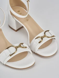 Hot Sandali tacco 5cm pelle Donna Sandali Tacco Alto