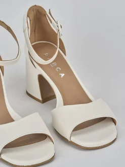 Sandali tacco 7cm pelle Donna Sandali Tacco Alto