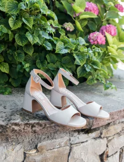 Sandali tacco 7cm pelle Donna Sandali Tacco Alto