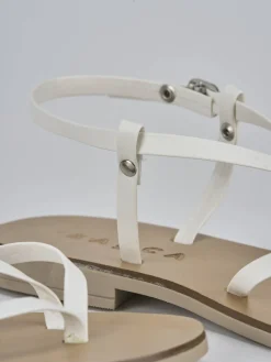 Hot Sandali tacco 1cm pelle Donna Sandali Tacco Basso