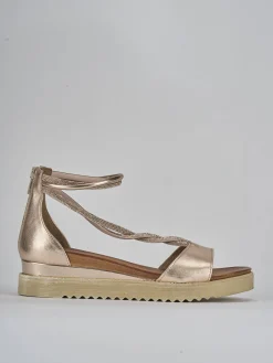 New Sandali tacco 3cm pelle Donna Sandali Tacco Basso