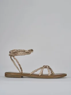 Discount Sandali tacco 1cm pelle Donna Sandali Tacco Basso