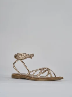 Discount Sandali tacco 1cm pelle Donna Sandali Tacco Basso